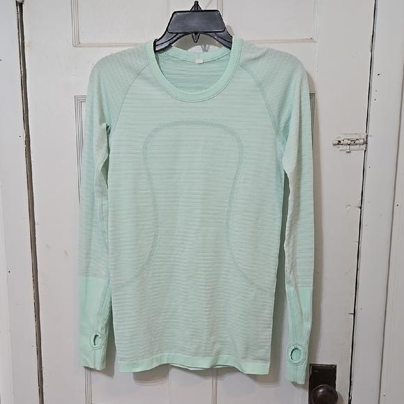 lululemon athletica Tops - Lululemon Swiftly Tech Mint Green Long Sleeve Running Athletic FITNESS Top